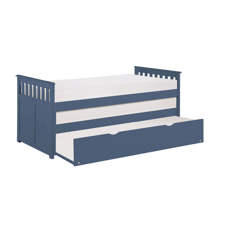 Nora Blue Twin/Twin Bed from Homelegance - Luna Furniture