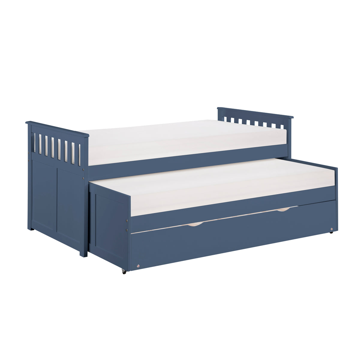 Nora Blue Twin Daybed with Trundle from Homelegance - Luna Furniture