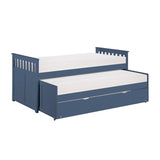 Nora Blue Twin Daybed with Trundle from Homelegance - Luna Furniture