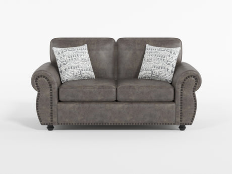 Pinnacle Pewter Loveseat from Homelegance - Luna Furniture