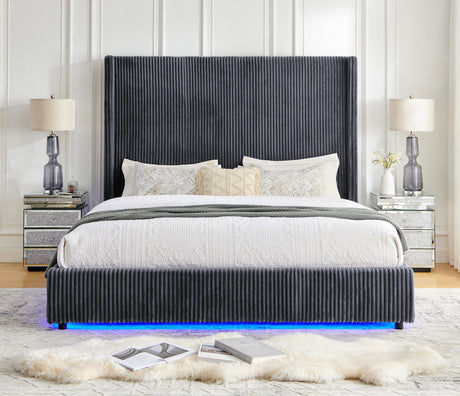 B300 Belinda (Grey) King Bed from New Era Innovations - Luna Furniture