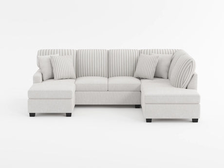 Lawson Taupe 2-Piece Sectional with Chaise from Homelegance - Luna Furniture