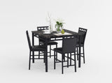 Olney Black/Dark Brown 5-Piece Dining Set from Homelegance - Luna Furniture