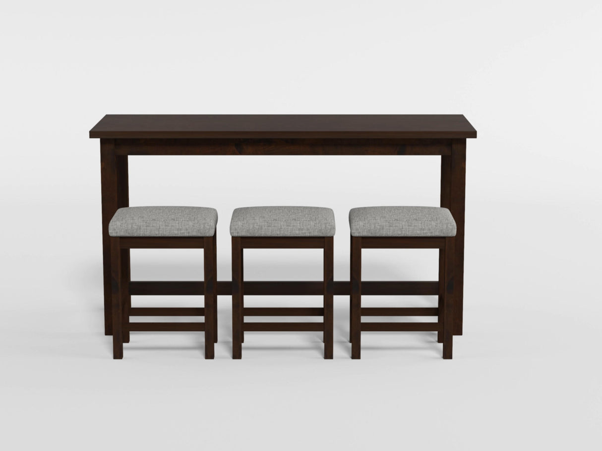 Connected White 4-Piece Counter Height Set from Homelegance - Luna Furniture