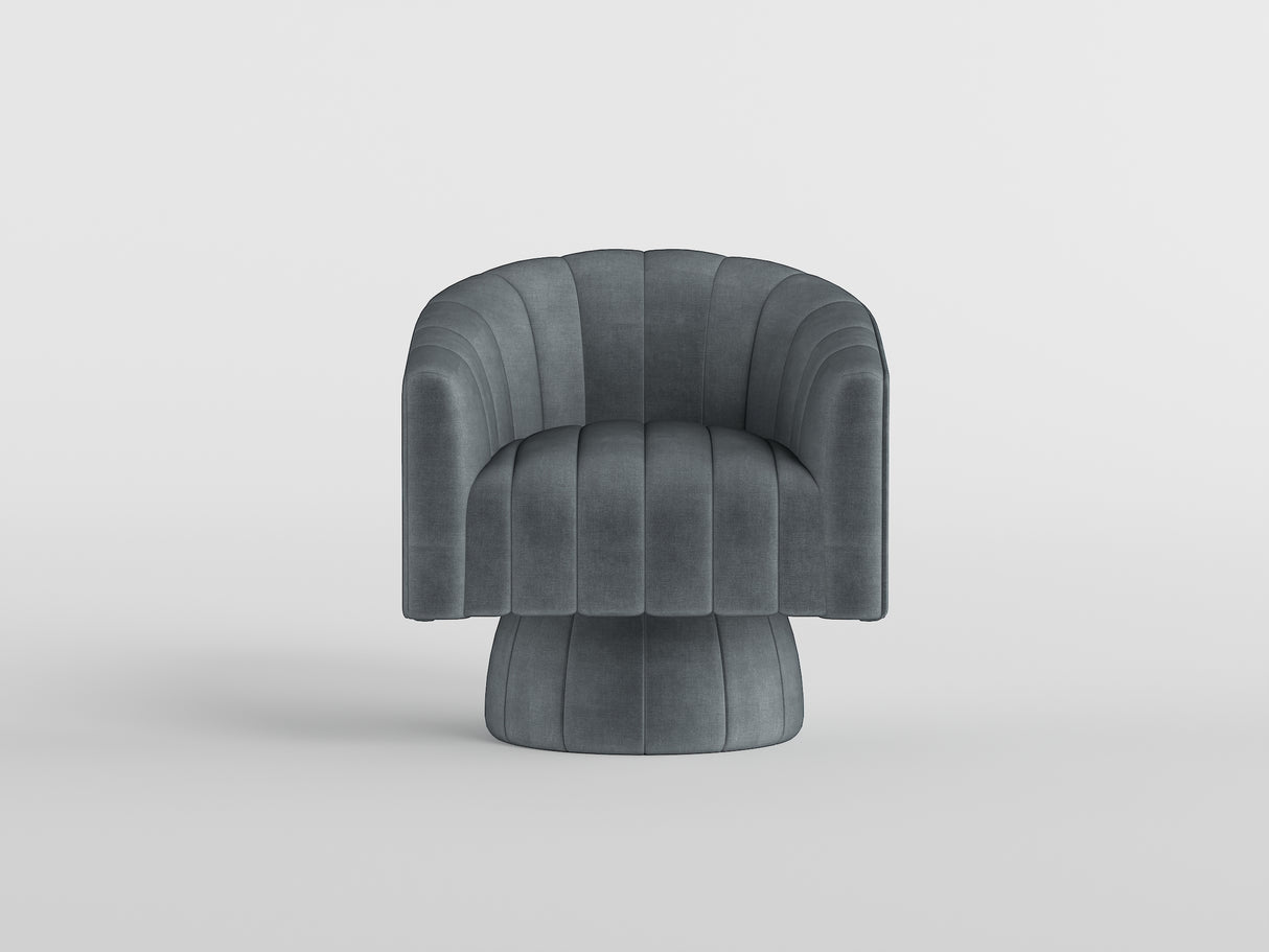 Bristol Taupe Swivel Chair from Homelegance - Luna Furniture
