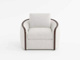 Loom Beige Swivel Chair from Homelegance - Luna Furniture