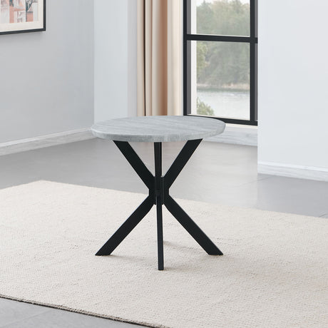 Keyla Faux-Marble Round End Table from Steve Silver - Luna Furniture