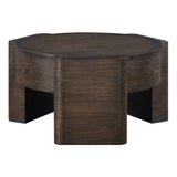 Salina Mocha 32.5″ Round Coffee Table with Casters from Steve Silver - Luna Furniture