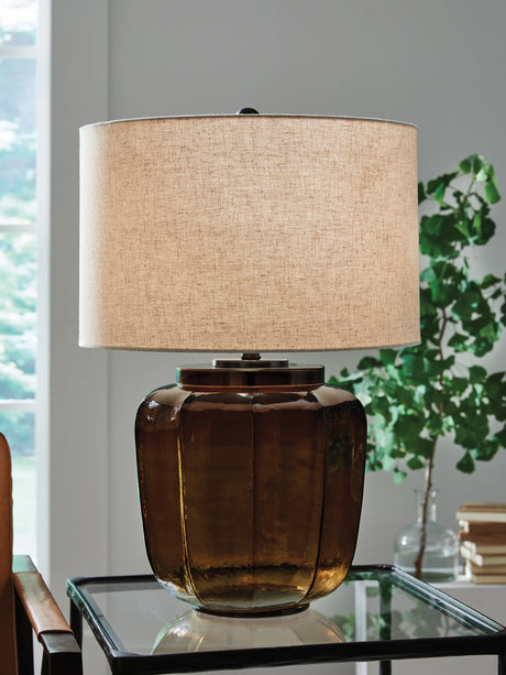 Bainmore Amber Table Lamp from Ashley - Luna Furniture