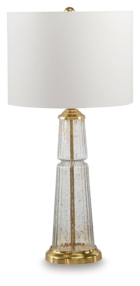 Bakersboro Clear/Gold Finish Table Lamp from Ashley - Luna Furniture