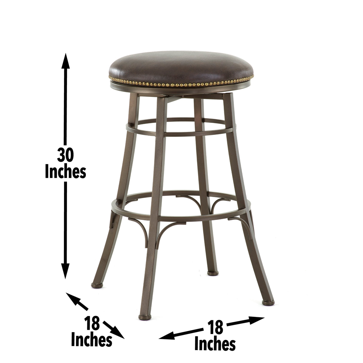 Bali 30″ Backless Bar Stool, Swivel, Gray from Steve Silver - Luna Furniture