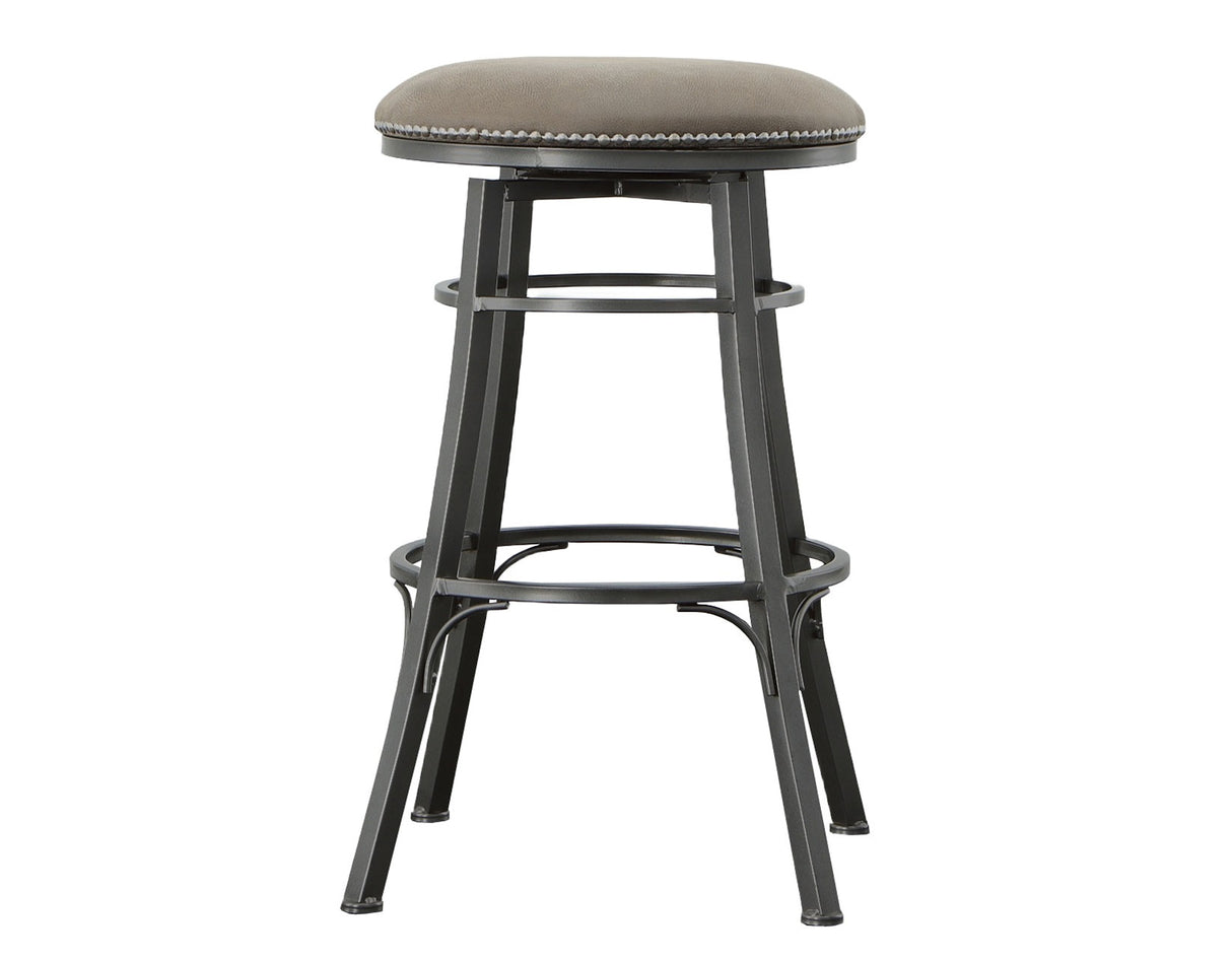 Bali 30″ Backless Bar Stool, Swivel, Gray from Steve Silver - Luna Furniture