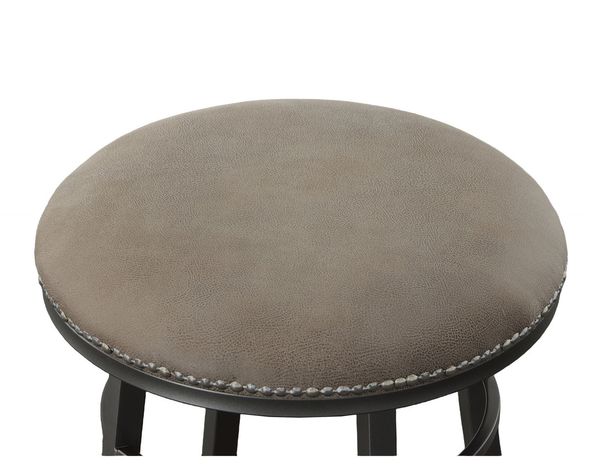 Bali 30″ Backless Bar Stool, Swivel, Gray from Steve Silver - Luna Furniture