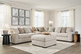 Ballyton Sand 4-Piece Sectional with Ottoman from Ashley - Luna Furniture