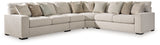Ballyton Sand 4-Piece Sectional with Ottoman from Ashley - Luna Furniture