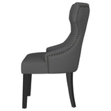 Baney Gray Upholstered Parson Dining Side Chair with Tufted Back from Coaster - Luna Furniture