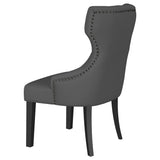 Baney Gray Upholstered Parson Dining Side Chair with Tufted Back from Coaster - Luna Furniture