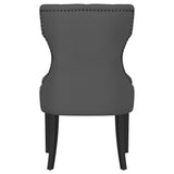 Baney Gray Upholstered Parson Dining Side Chair with Tufted Back from Coaster - Luna Furniture
