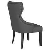 Baney Gray Upholstered Parson Dining Side Chair with Tufted Back from Coaster - Luna Furniture