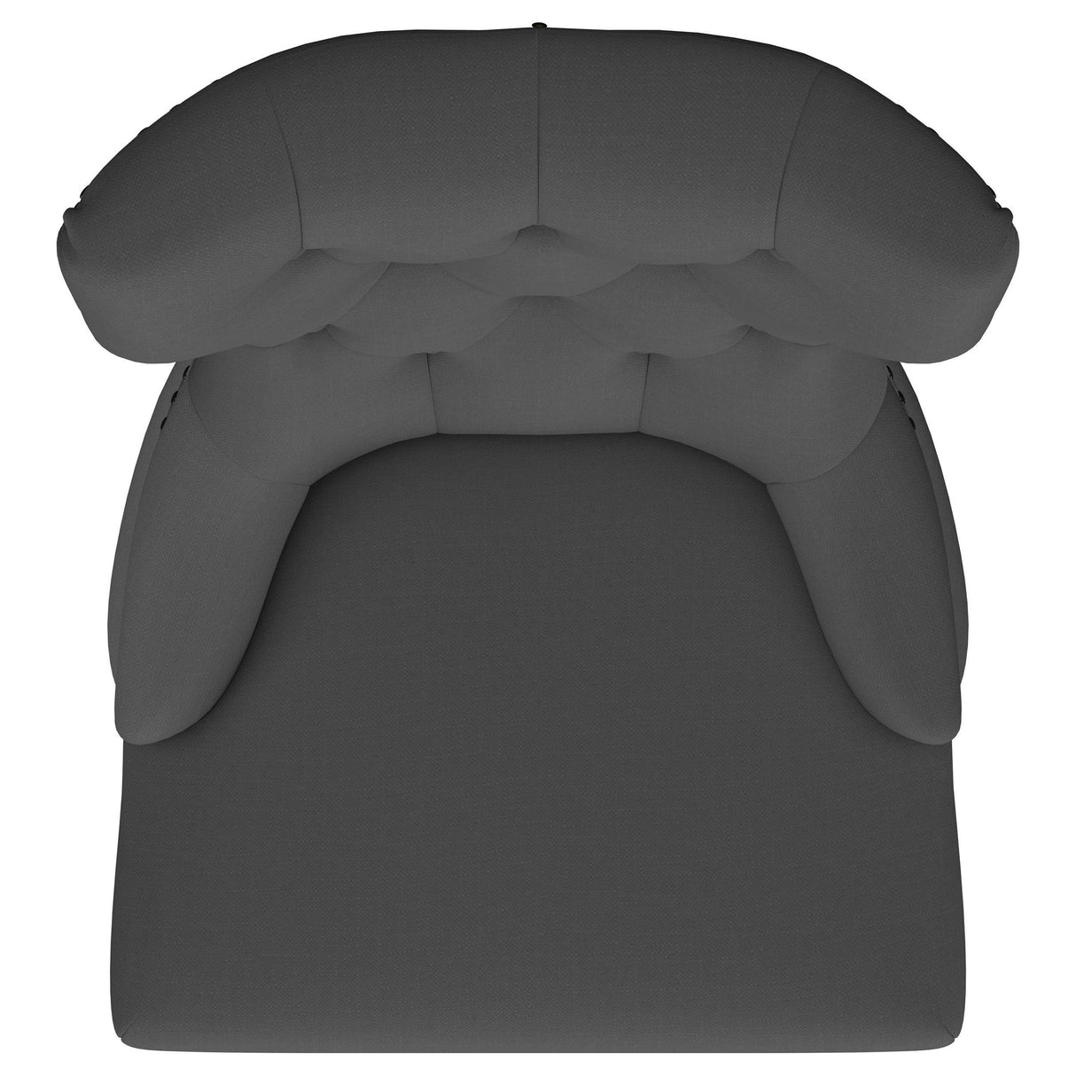 Baney Gray Upholstered Parson Dining Side Chair with Tufted Back from Coaster - Luna Furniture