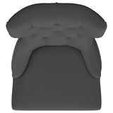 Baney Gray Upholstered Parson Dining Side Chair with Tufted Back from Coaster - Luna Furniture