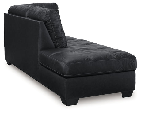 Barlin Mills Carbon Left-Arm Facing Corner Chaise from Ashley - Luna Furniture