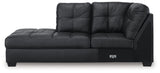 Barlin Mills Carbon Left-Arm Facing Corner Chaise from Ashley - Luna Furniture
