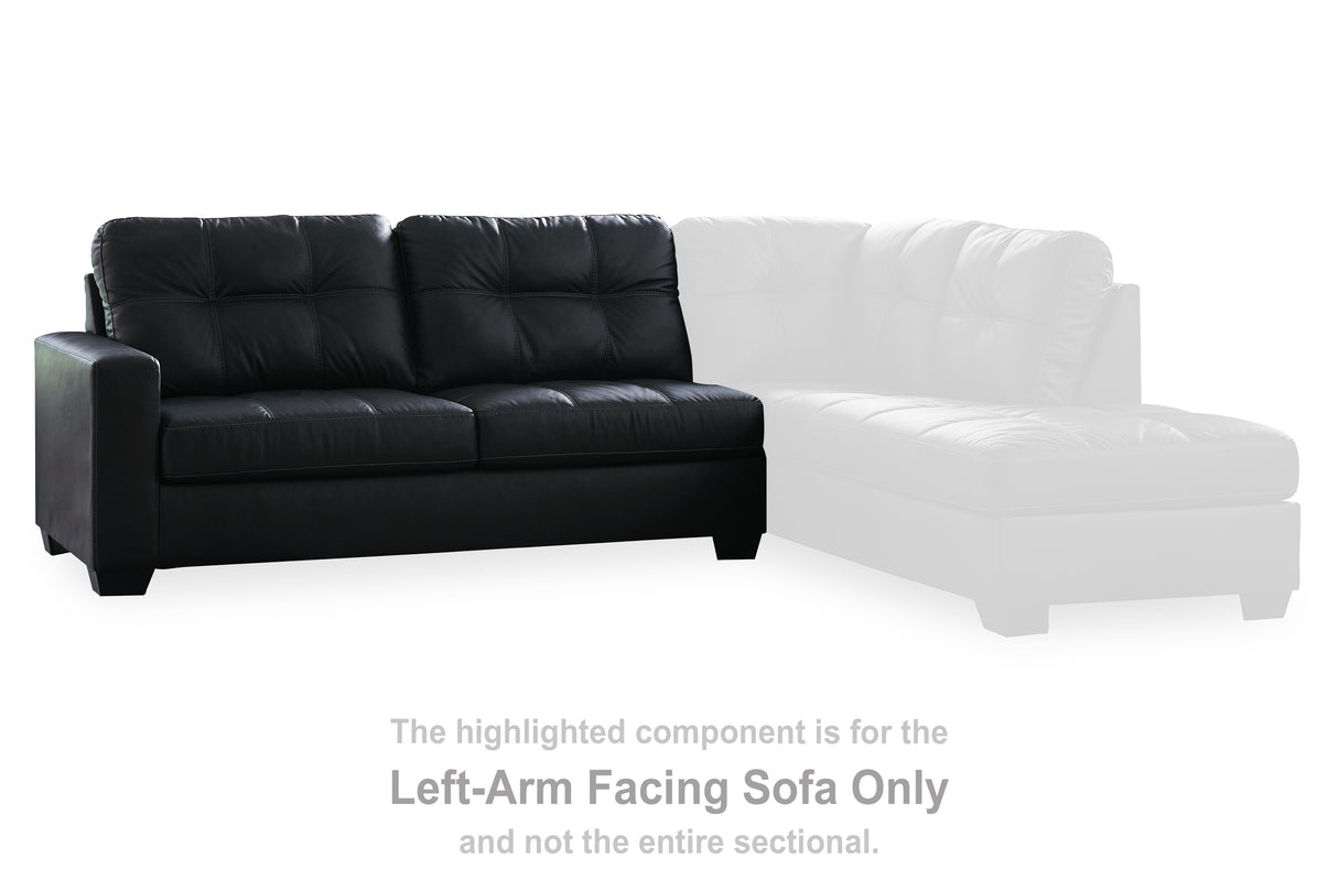 Barlin Mills Carbon Left-Arm Facing Sofa from Ashley - Luna Furniture