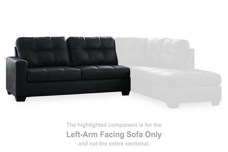 Barlin Mills Carbon Left-Arm Facing Sofa from Ashley - Luna Furniture