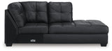 Barlin Mills Carbon Right-Arm Facing Corner Chaise from Ashley - Luna Furniture