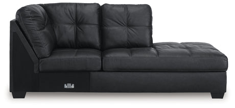 Barlin Mills Carbon Right-Arm Facing Corner Chaise from Ashley - Luna Furniture