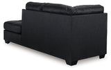 Barlin Mills Carbon Right-Arm Facing Corner Chaise from Ashley - Luna Furniture