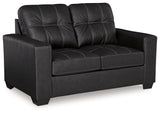 Barlin Mills Loveseat and Oversized Ottoman from Ashley - Luna Furniture