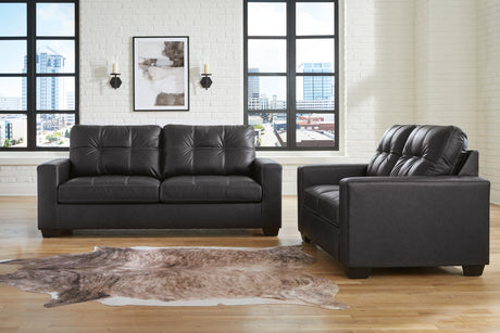 Barlin Mills Sofa and Loveseat in Carbon from Ashley - Luna Furniture
