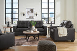 Barlin Mills Sofa, Loveseat and Recliner in Carbon from Ashley - Luna Furniture