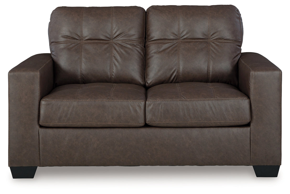 Barlin Mills Sofa, Loveseat and Recliner in Umber from Ashley - Luna Furniture