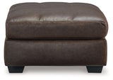 Barlin Mills Umber Oversized Accent Ottoman from Ashley - Luna Furniture