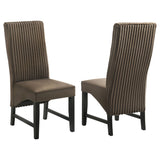 Barrand Chocolate Dining Side Chair, Set of 2 from Coaster - Luna Furniture
