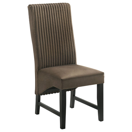 Barrand Chocolate Dining Side Chair, Set of 2 from Coaster - Luna Furniture