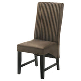 Barrand Chocolate Dining Side Chair, Set of 2 from Coaster - Luna Furniture