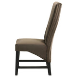 Barrand Chocolate Dining Side Chair, Set of 2 from Coaster - Luna Furniture