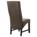 Barrand Chocolate Dining Side Chair, Set of 2 from Coaster - Luna Furniture