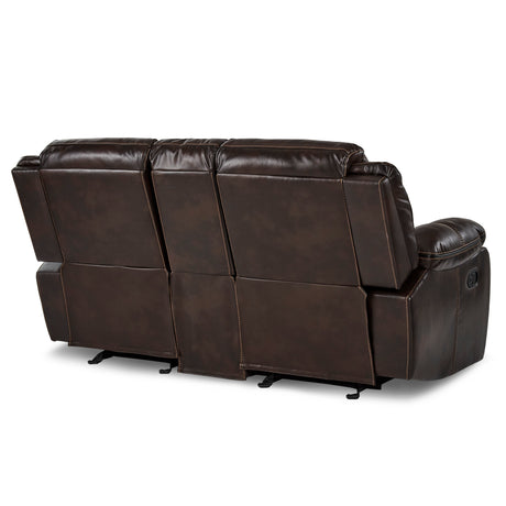 Bastrop Brown Reclining Loveseat from Homelegance - Luna Furniture