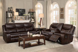 Bastrop Brown Reclining Loveseat from Homelegance - Luna Furniture