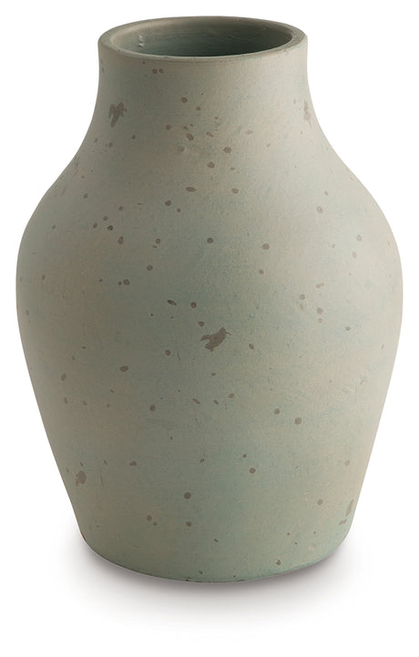 Baychester Antique Green Vase from Ashley - Luna Furniture