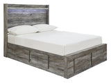 Baystorm Full Panel Storage Bed and Nightstand from Ashley - Luna Furniture