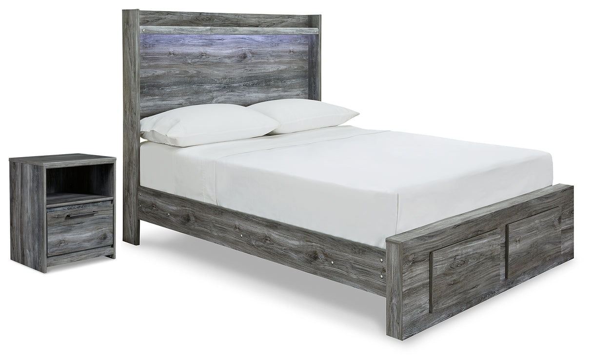 Baystorm Full Panel Storage Bed and Nightstand from Ashley Furniture - Luna Furniture