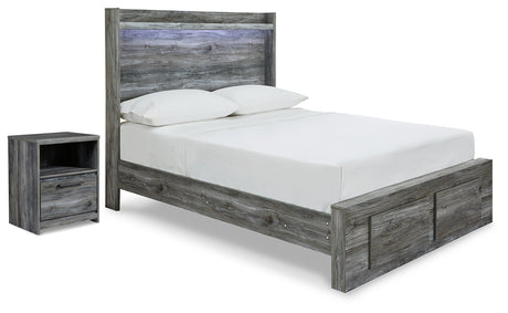 Baystorm Full Panel Storage Bed and Nightstand from Ashley Furniture - Luna Furniture