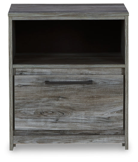 Baystorm Full Panel Storage Bed and Nightstand from Ashley Furniture - Luna Furniture