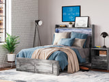 Baystorm Full Panel Storage Bed and Nightstand from Ashley Furniture - Luna Furniture